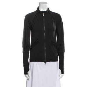 adidas by stella mccartney authentic womens black long sleeve track jacket xs